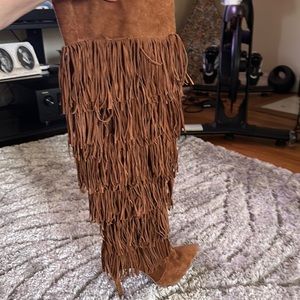 Jeffrey Campbell fringe boots!
